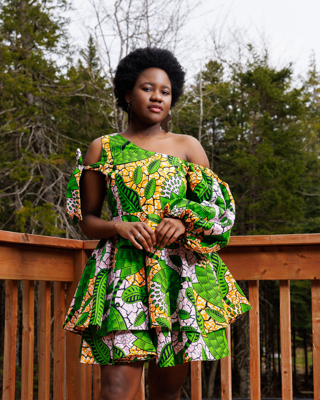 Amaka Double Circle mini Dress