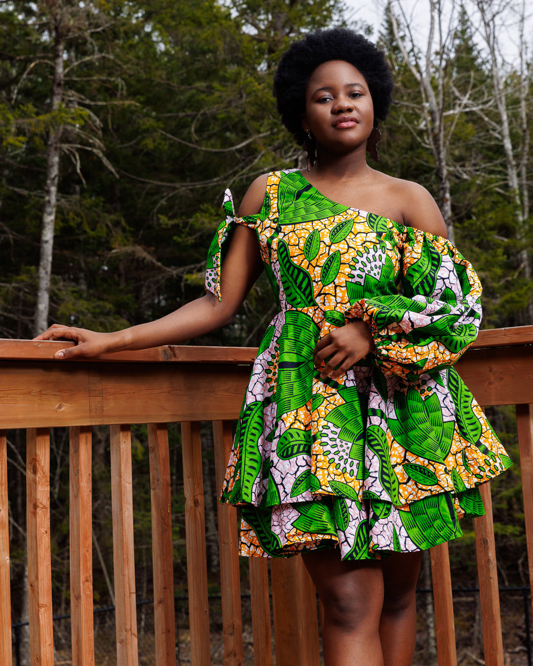 Amaka Double Circle mini Dress