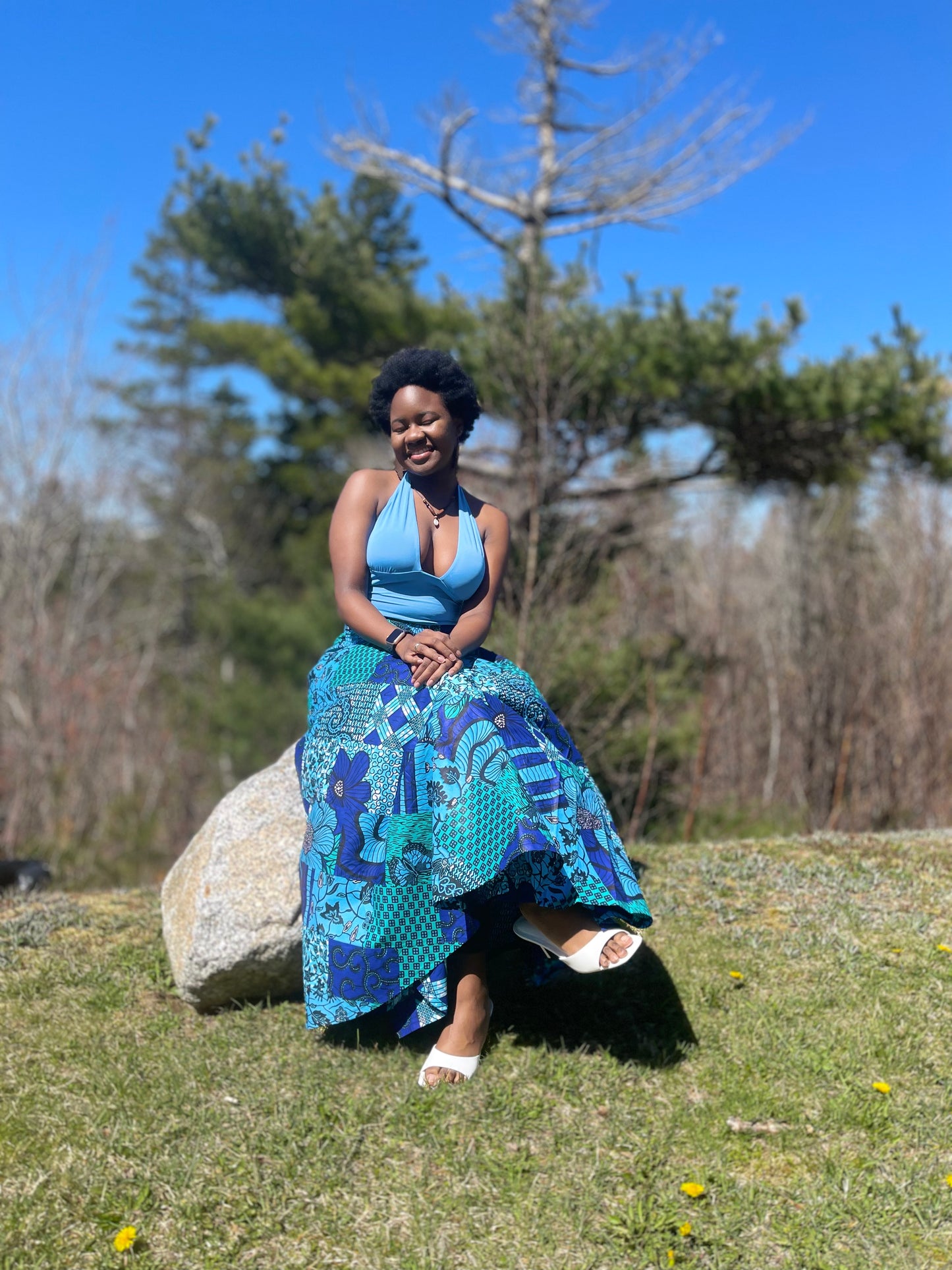 Circle Maxi Wrap Skirt