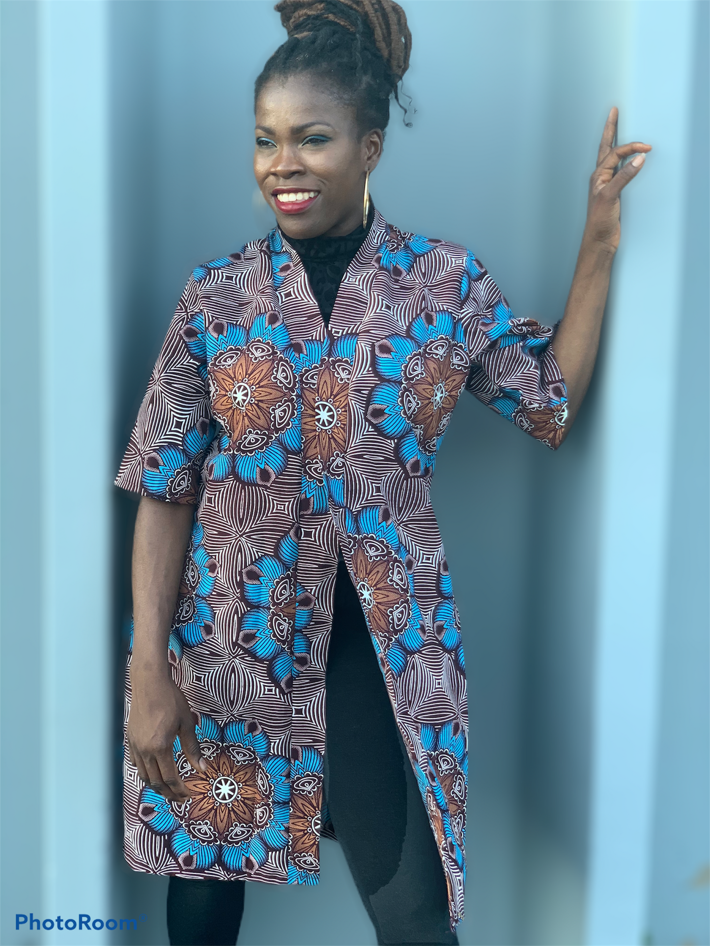 Adama Ankara Print Kimono