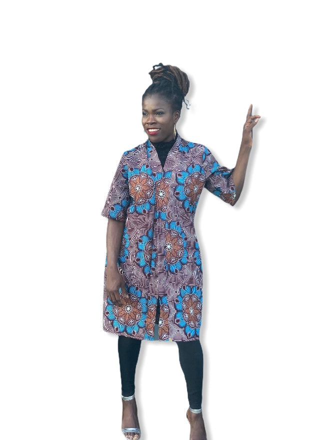 Adama Ankara Print Kimono