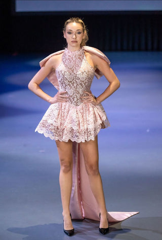 Rosette Luxe Mini Bow  Dress