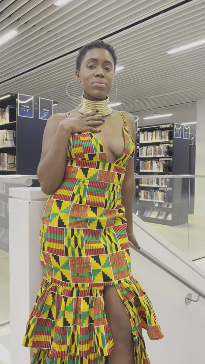 Anike front split Dress