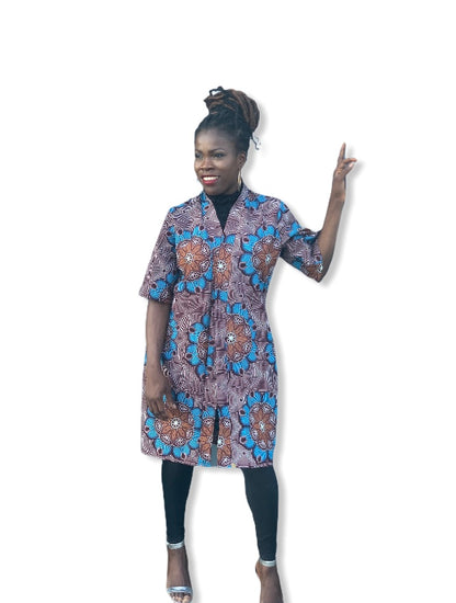 Adama Ankara Print Kimono