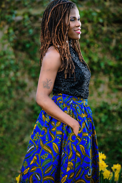 ADAEZE AFRICAN PRINT SKIRT