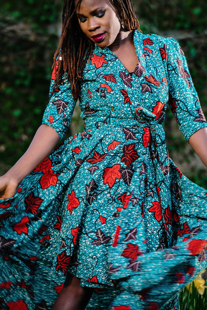 GINA High Low Wrap Dress