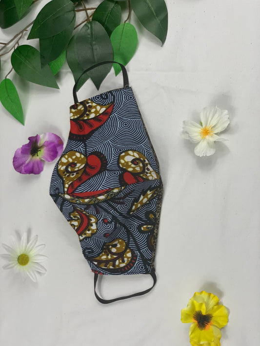 Reusable Fabric Face Mask - Flower Face
