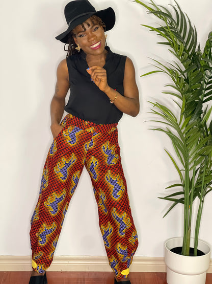 Dara African Print Jogger Pant