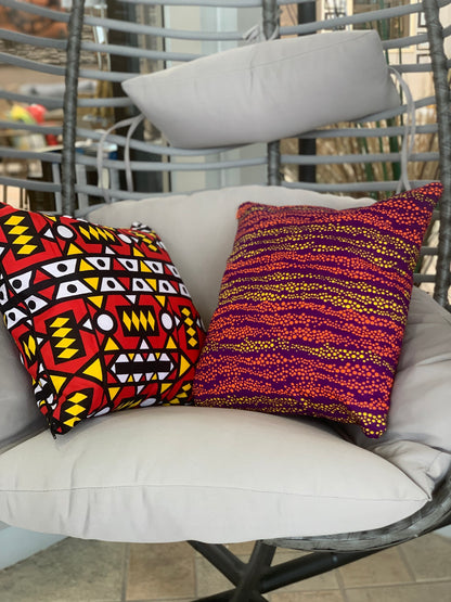 Ankara throw pillow/ covers