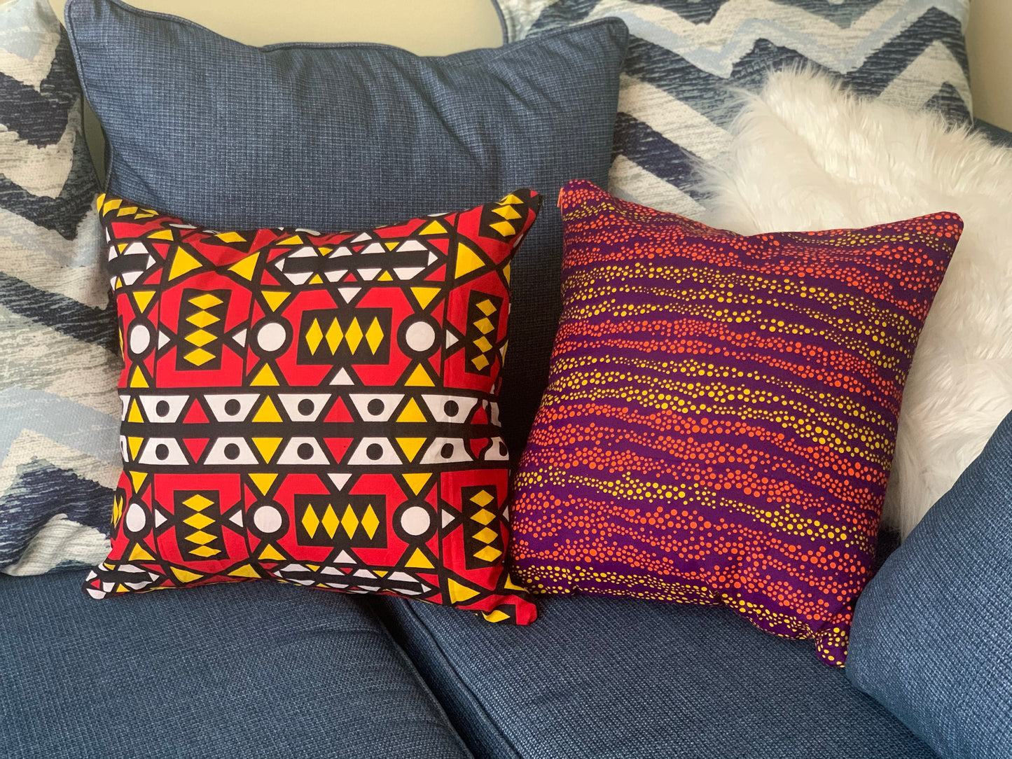 Ankara throw pillow/ covers