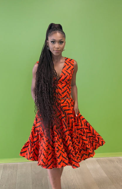 Ajoke Midi tiered skirt