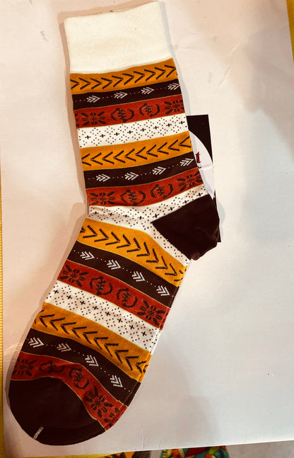 Unisex African Print Design Socks