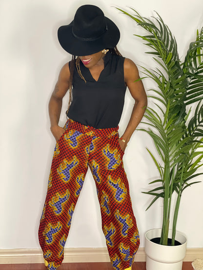 Dara African Print Jogger Pant