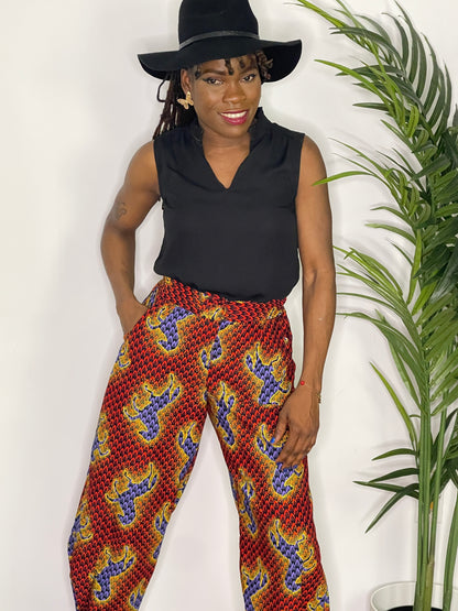 Dara African Print Jogger Pant