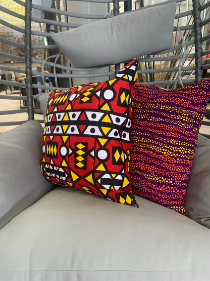 Ankara throw pillow/ covers